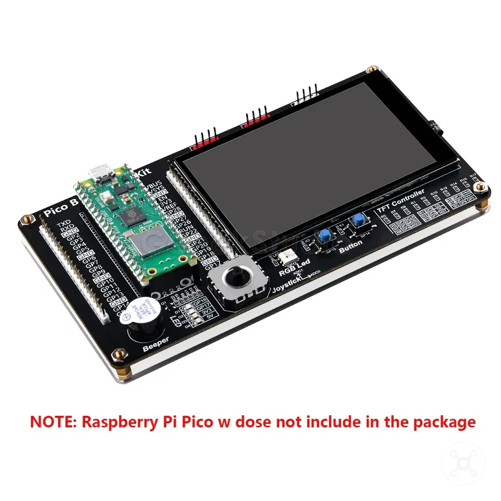 طقم breadboard لجهاز Raspberry Pi Pico مع شاشة لمس 3.5 بوصة