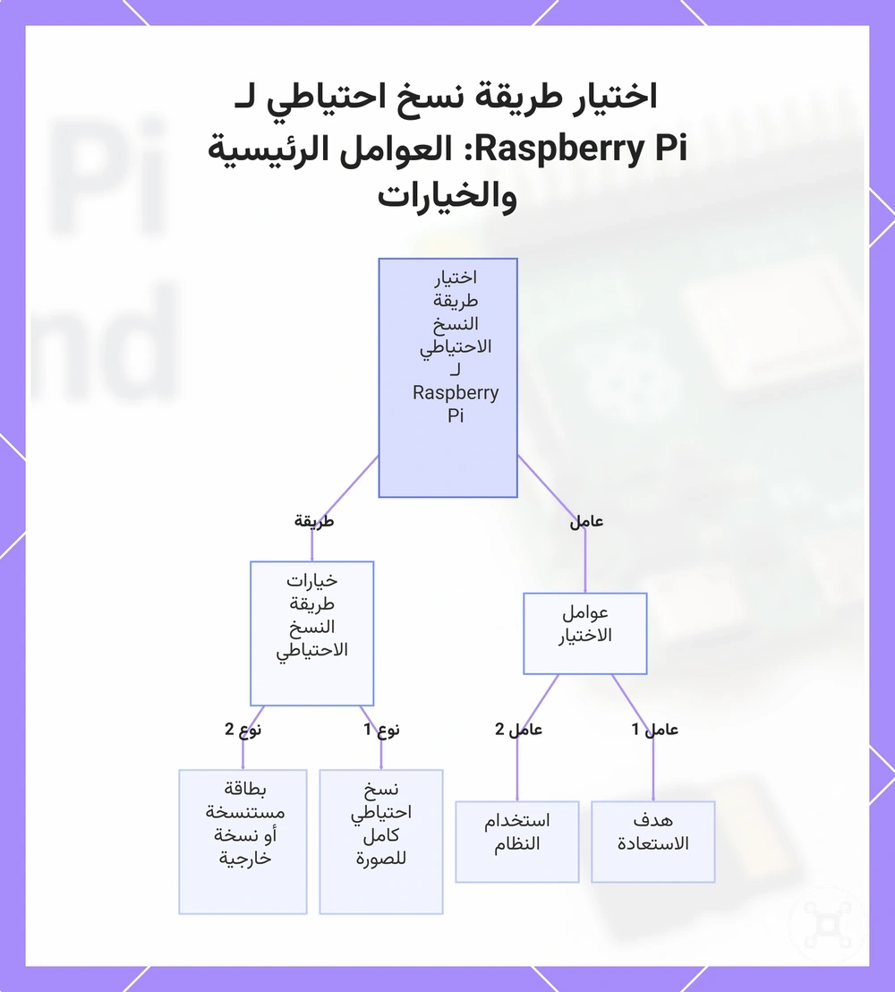 اختيار طريقة نسخ احتياطي لـ Raspberry Pi: العوامل الرئيسية والخيارات