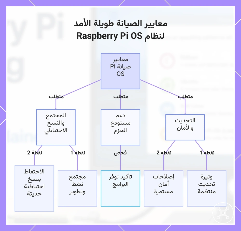 معايير الصيانة طويلة الأمد لنظام Raspberry Pi OS