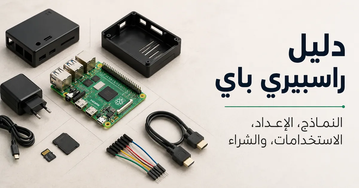 لوحة راسبيري باي مع ملحقات إعداد شائعة مرتبة للمقارنة