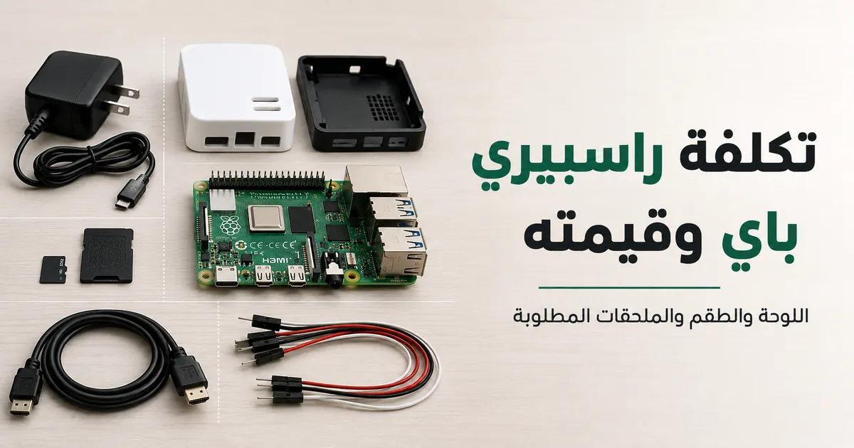 لوحة راسبيري باي مع ملحقات أساسية لتقدير تكلفة الإعداد الكاملة