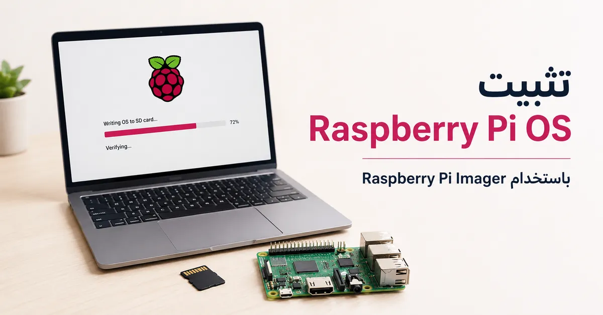 عملية تثبيت Raspberry Pi OS باستخدام بطاقة microSD وجهاز كمبيوتر
