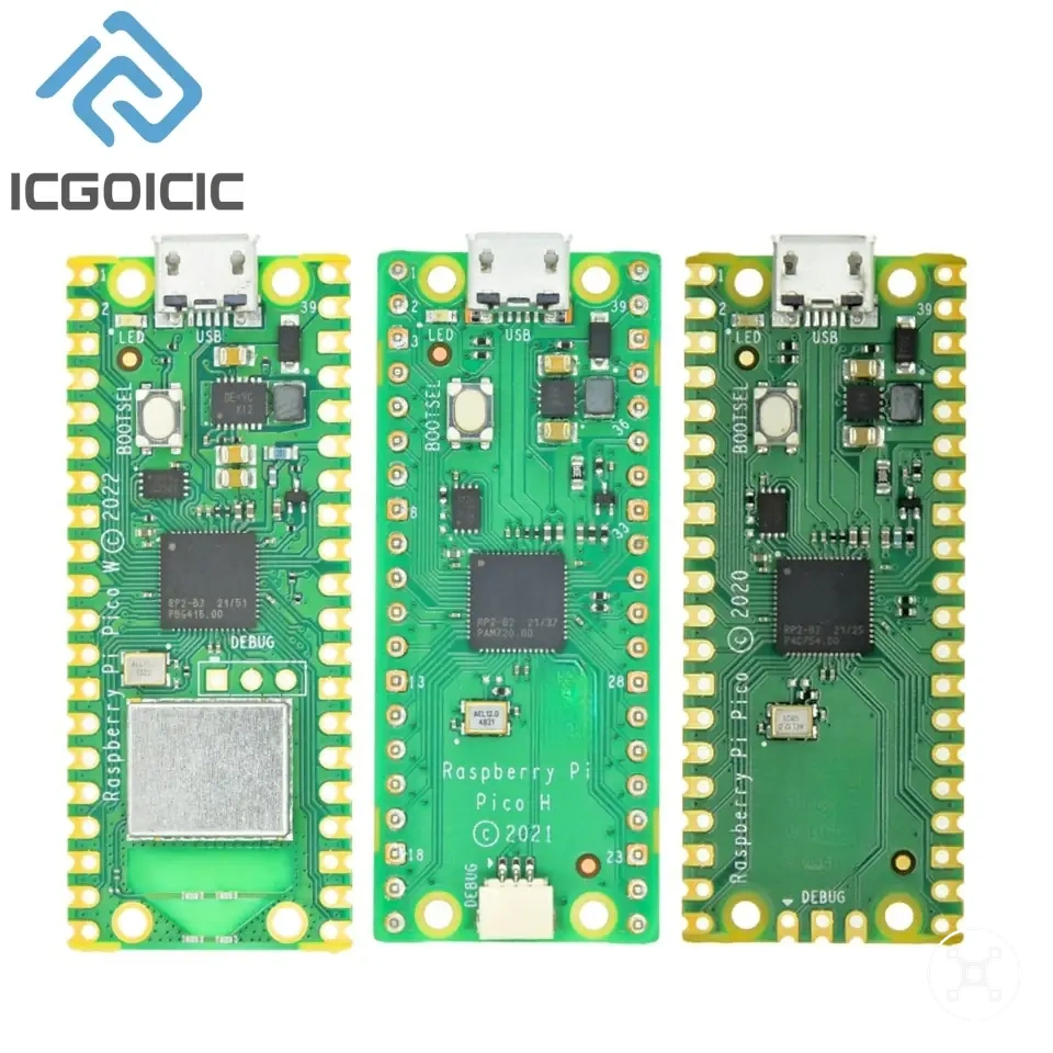 Raspberry Pi Pico W Entwicklungsplatine mit WLAN-Unterstützung