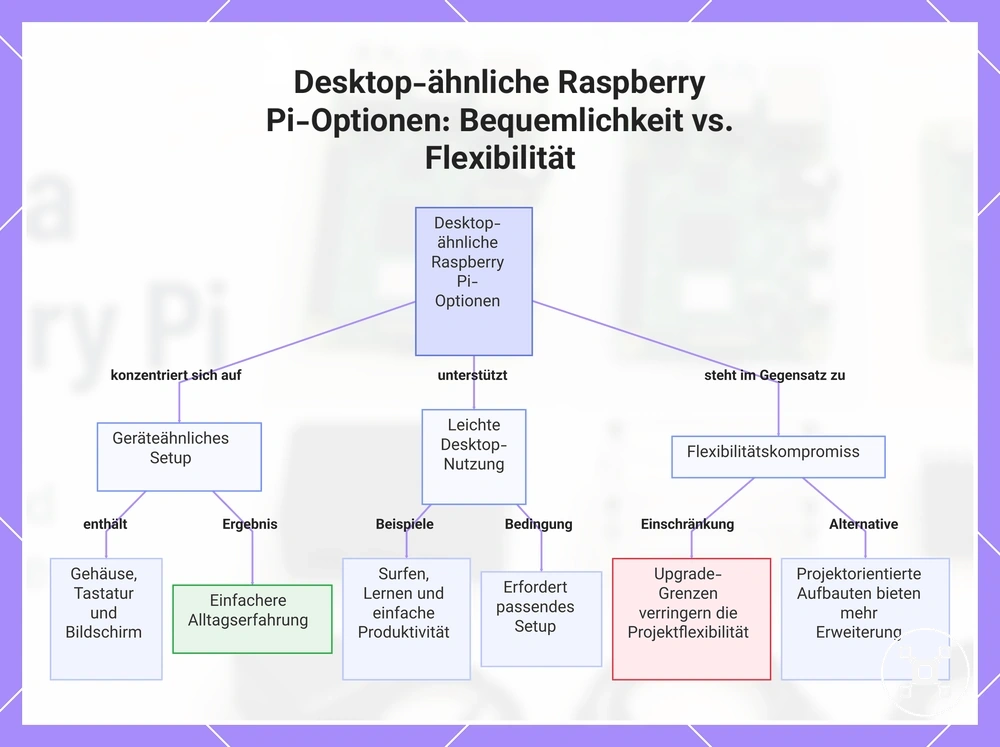 Desktop-ähnliche Raspberry Pi-Optionen: Bequemlichkeit vs. Flexibilität