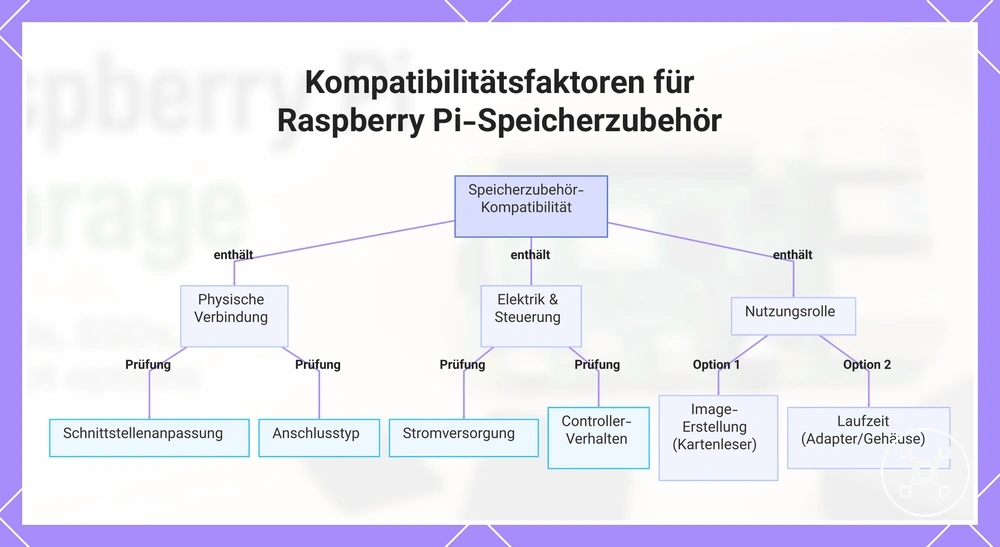 Kompatibilitätsfaktoren für Raspberry Pi-Speicherzubehör