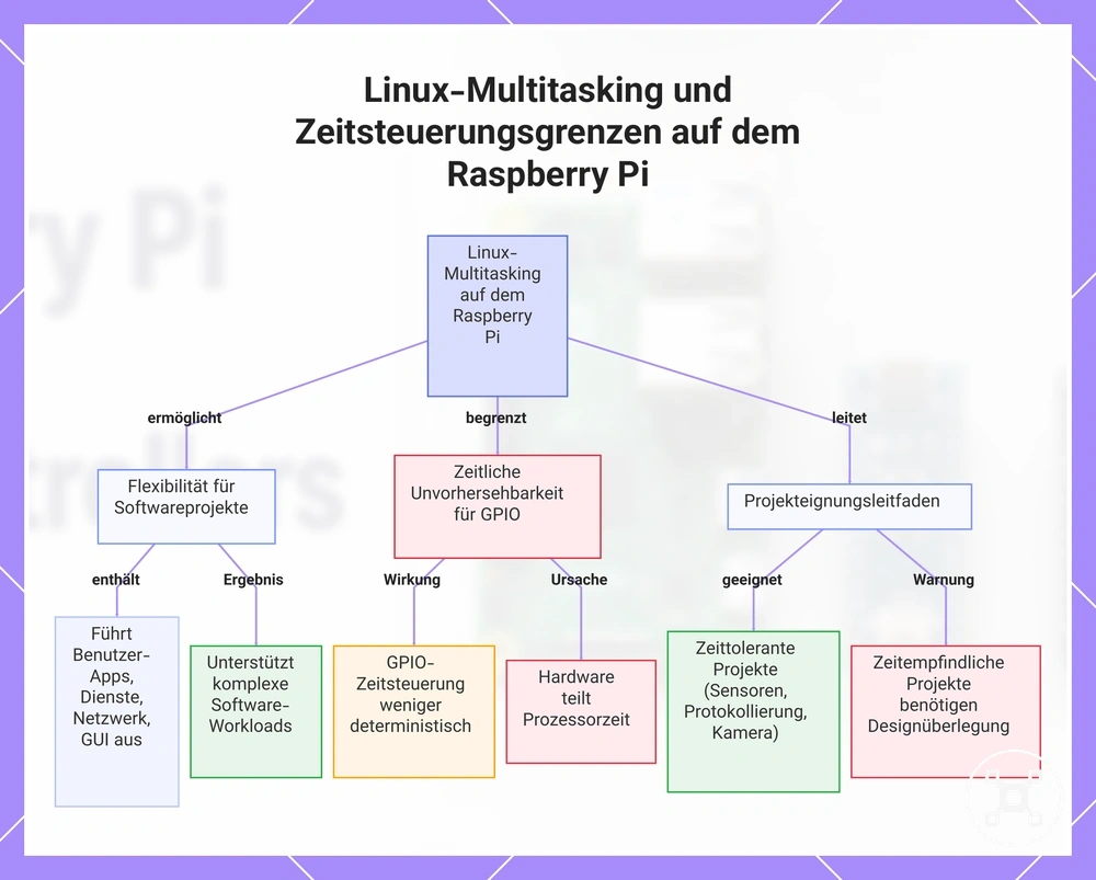 Linux-Multitasking und Zeitsteuerungsgrenzen auf dem Raspberry Pi