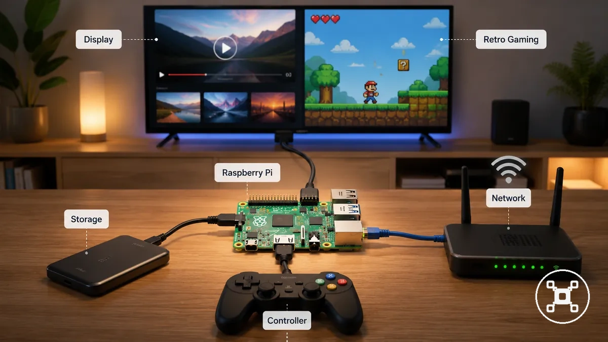 Raspberry Pi für Medien-Streaming und Retro-Gaming eingerichtet