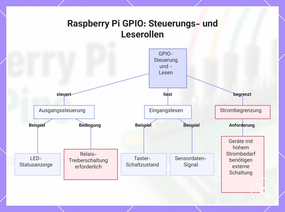 Raspberry Pi GPIO: Steuerungs- und Leserollen