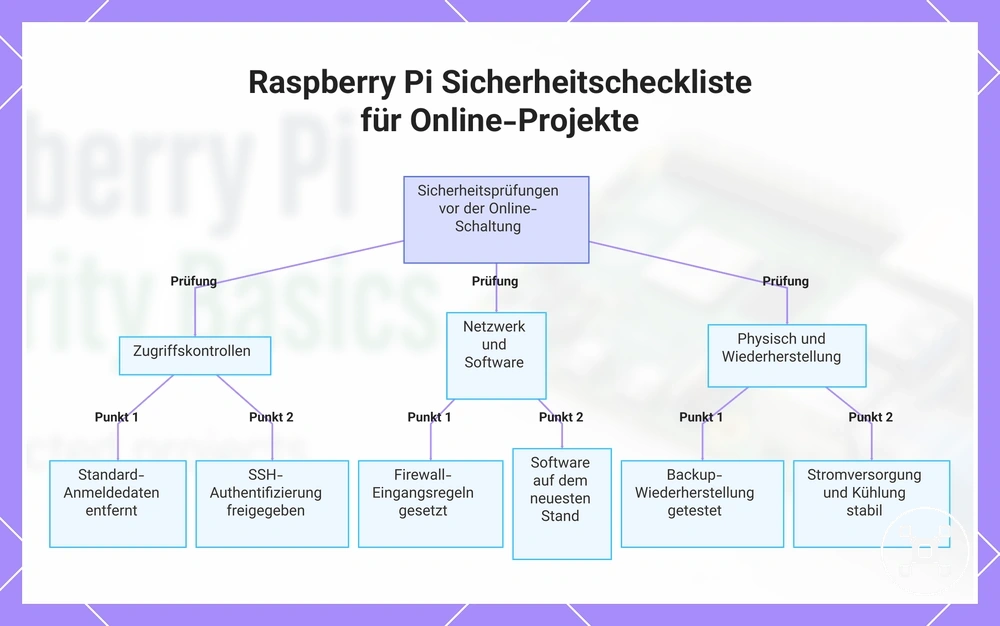 Raspberry Pi Sicherheitscheckliste für Online-Projekte