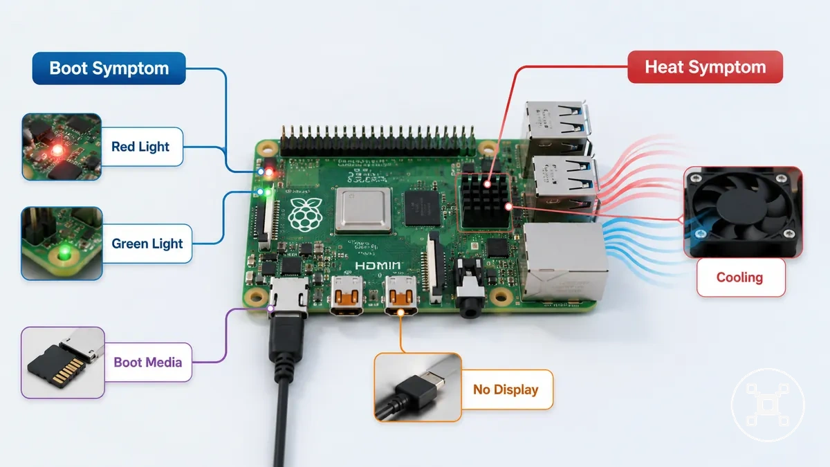 Raspberry Pi Anzeichen für Start- und Hitzesymptome vor Austauschentscheidungen