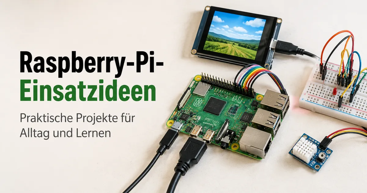 Raspberry Pi mit Zubehör für praktische Projekte zu Hause und zum Lernen