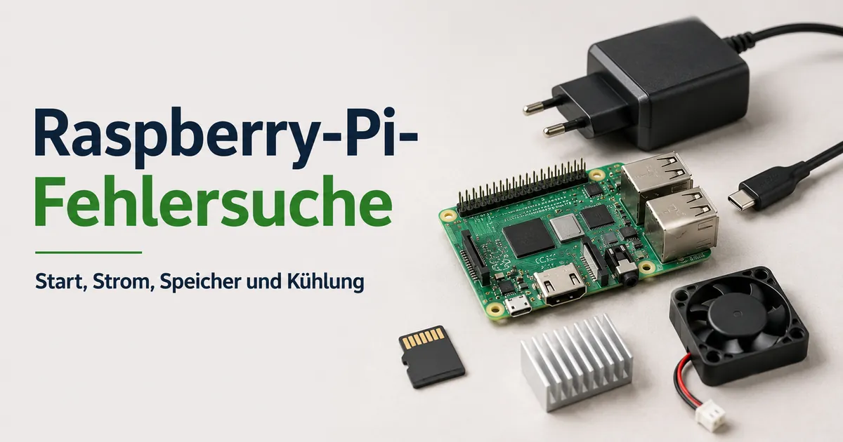 Raspberry-Pi-Fehlersuche mit Stromversorgung, Speicher und Kühlung