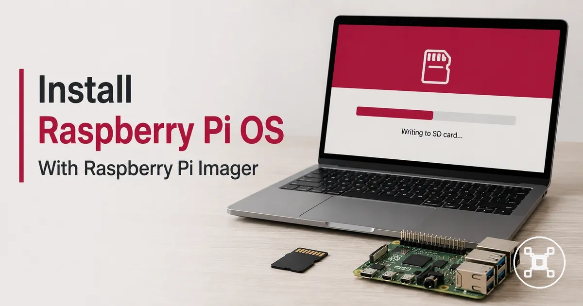 Raspberry Pi OS installation process with a microSD card and computer setup
