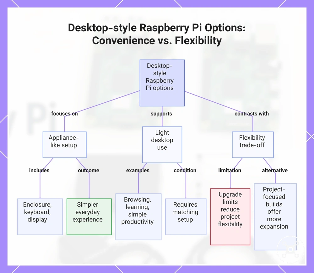 Desktop-style Raspberry Pi Options: Convenience vs. Flexibility