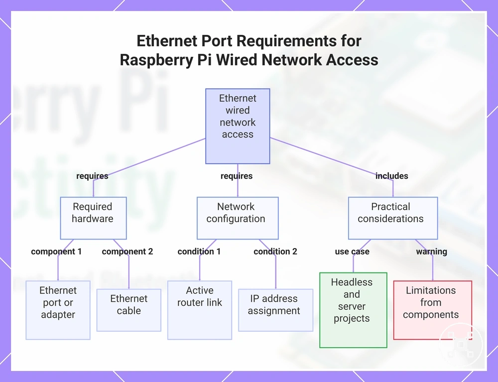 Ethernet Port Requirements for Raspberry Pi Wired Network Access