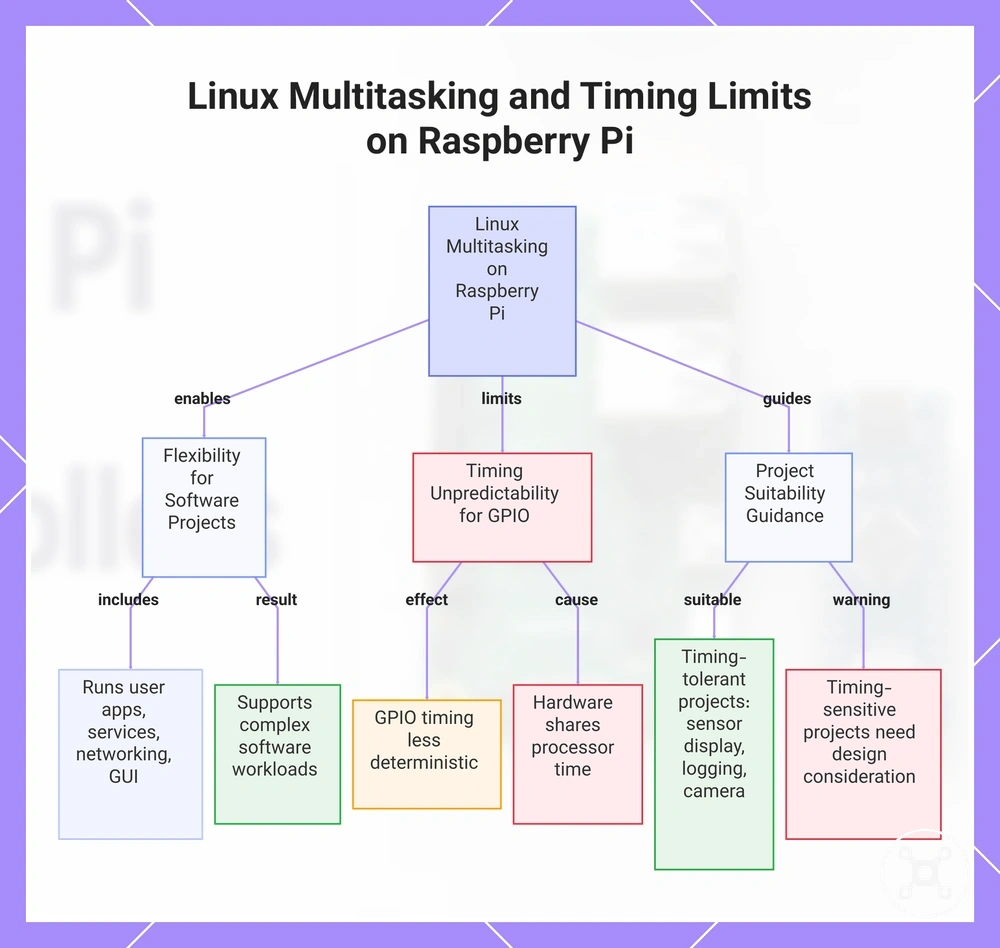 Linux Multitasking and Timing Limits on Raspberry Pi