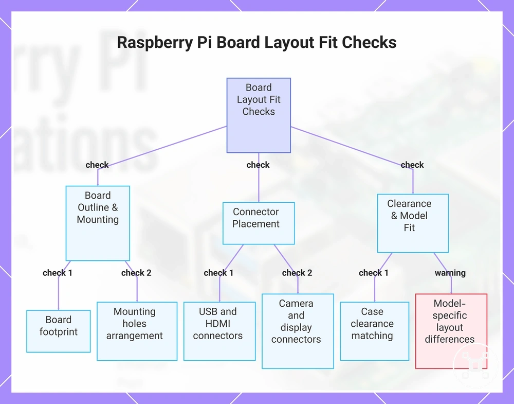 Raspberry Pi Board Layout Fit Checks