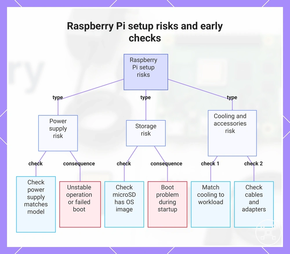 Raspberry Pi setup risks and early checks