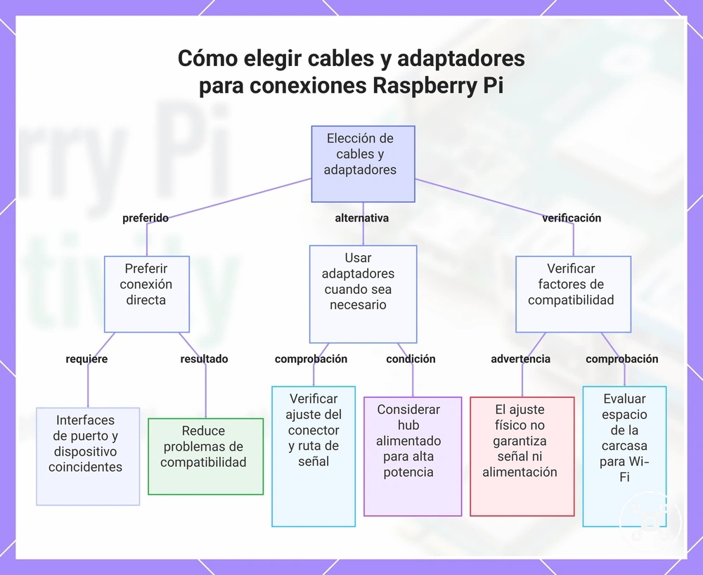 Cómo elegir cables y adaptadores para conexiones Raspberry Pi
