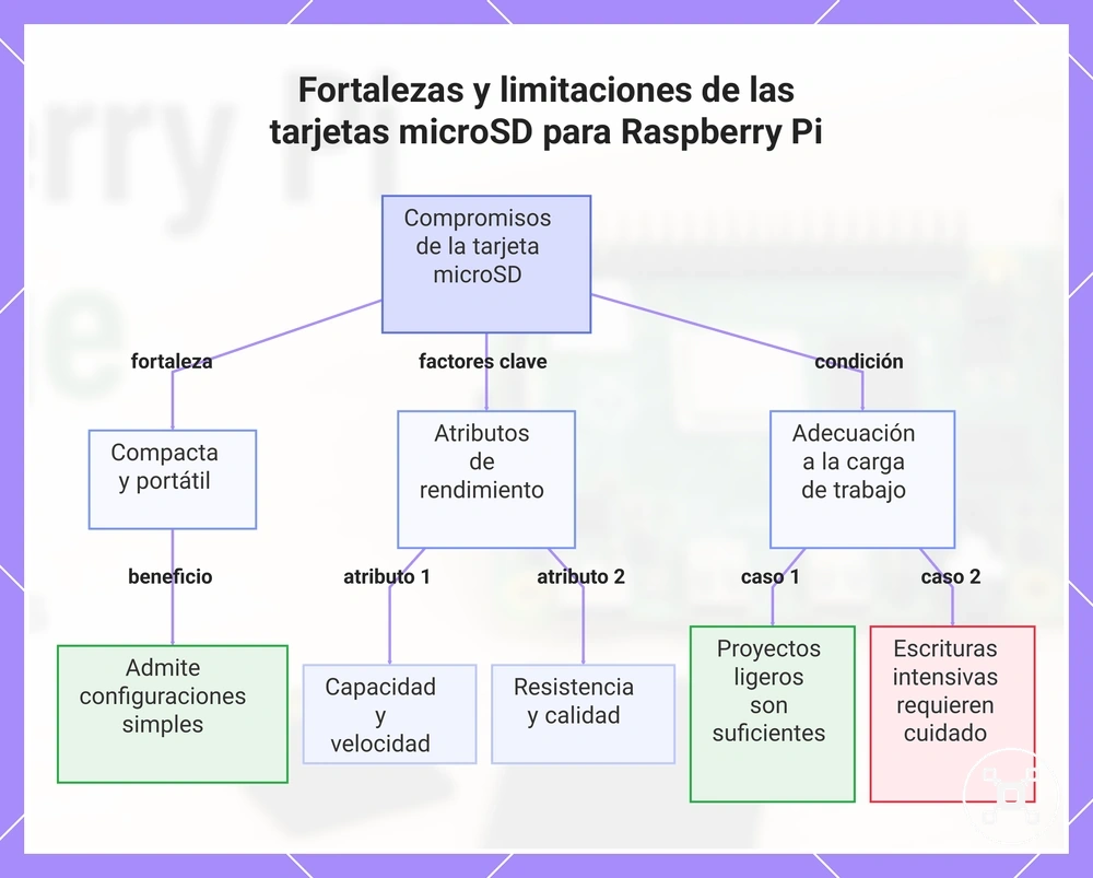 Fortalezas y limitaciones de las tarjetas microSD para Raspberry Pi