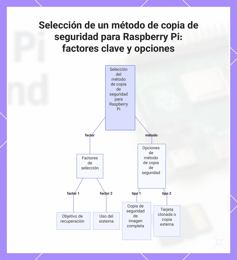 Selección de un método de copia de seguridad para Raspberry Pi: factores clave y opciones