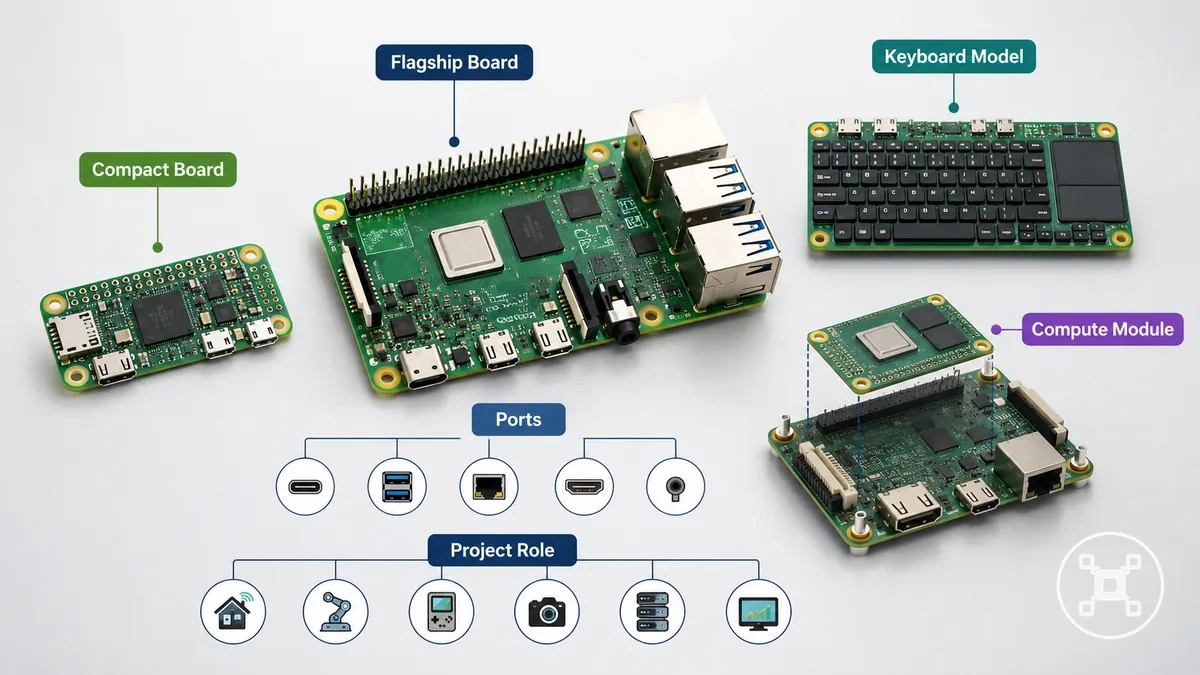 Cartes phares, cartes compactes, modèles au format clavier et modules de calcul présentés par facteur de forme