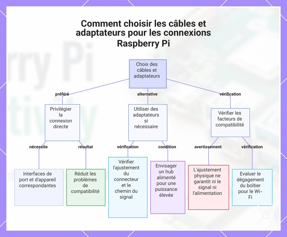 Comment choisir les câbles et adaptateurs pour les connexions Raspberry Pi