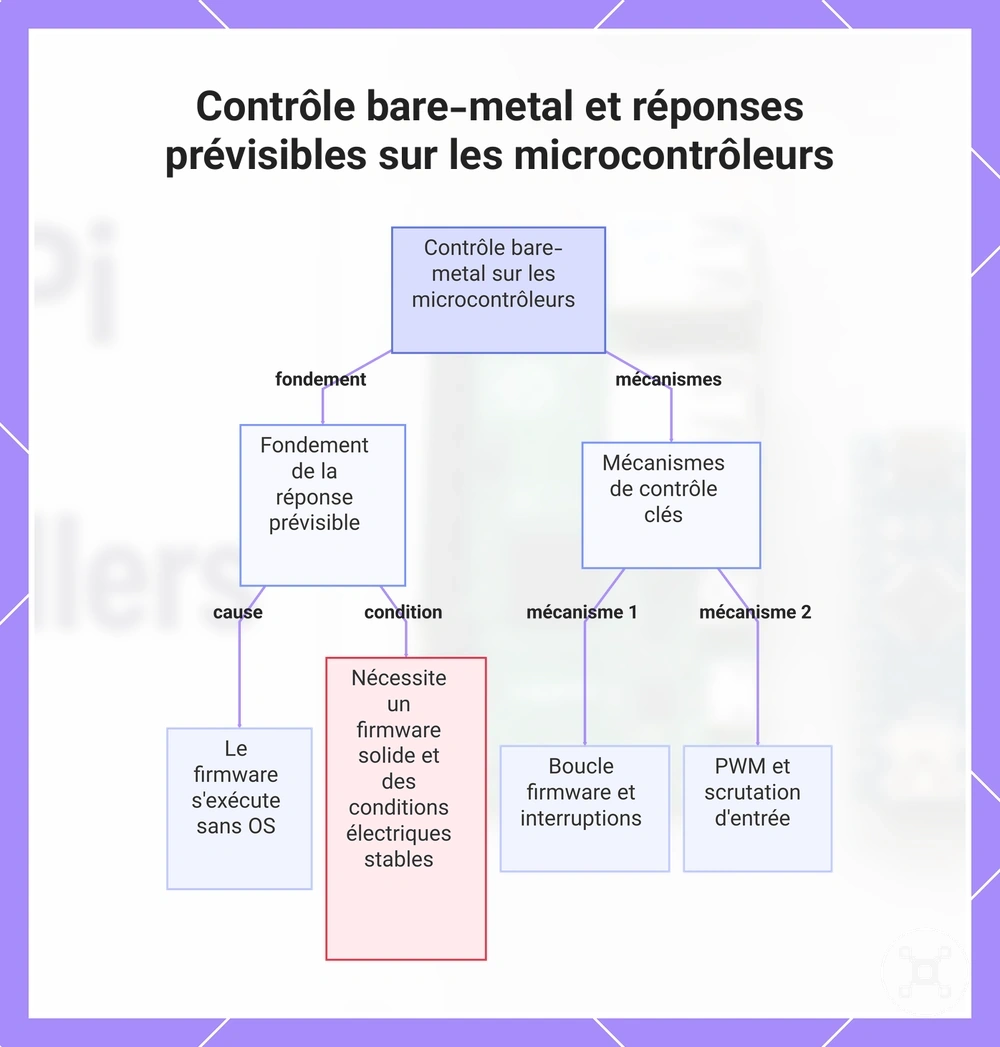 Contrôle bare-metal et réponses prévisibles sur les microcontrôleurs