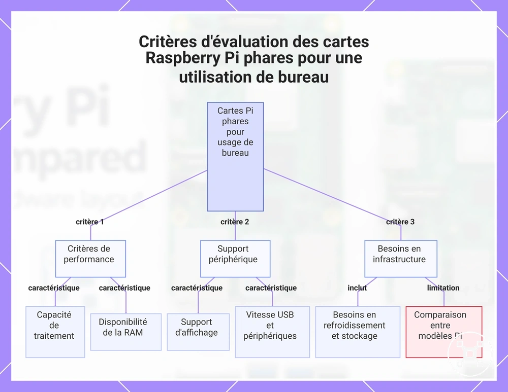 Critères d'évaluation des cartes Raspberry Pi phares pour une utilisation de bureau