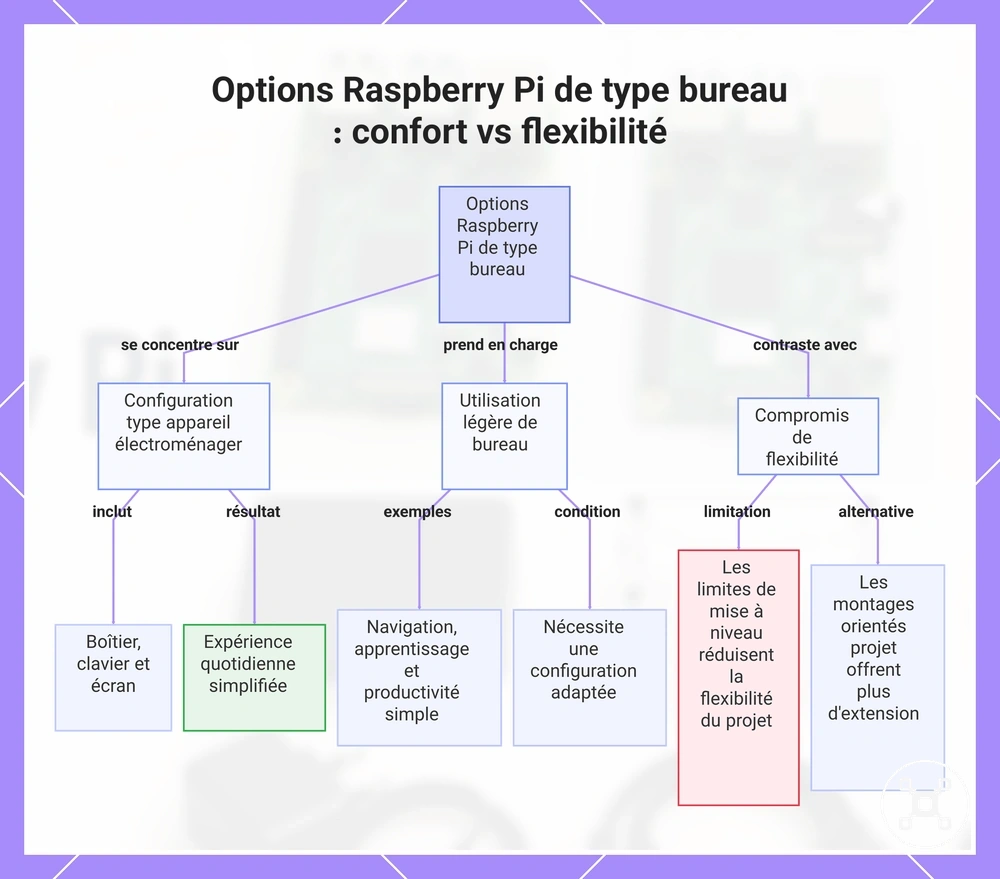 Options Raspberry Pi de type bureau : confort vs flexibilité