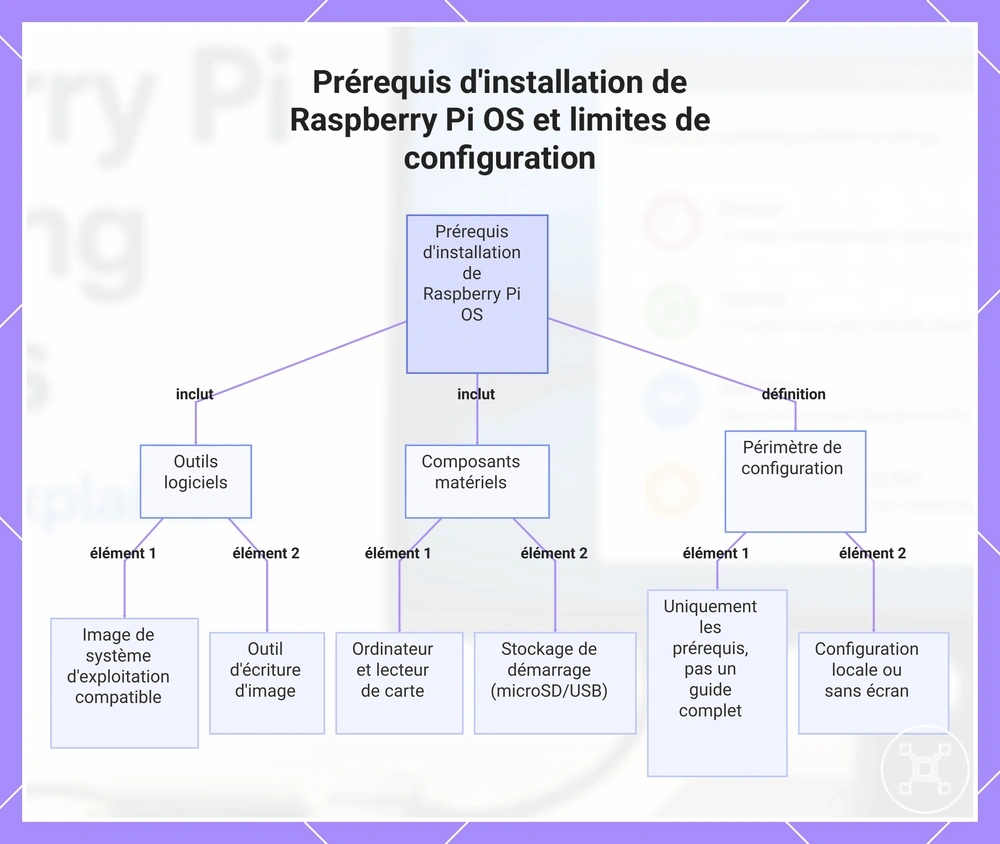 Prérequis d'installation de Raspberry Pi OS et limites de configuration