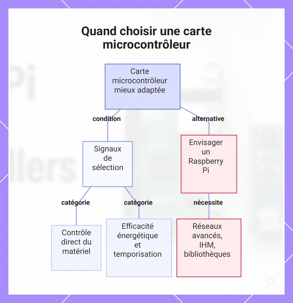 Quand choisir une carte microcontrôleur
