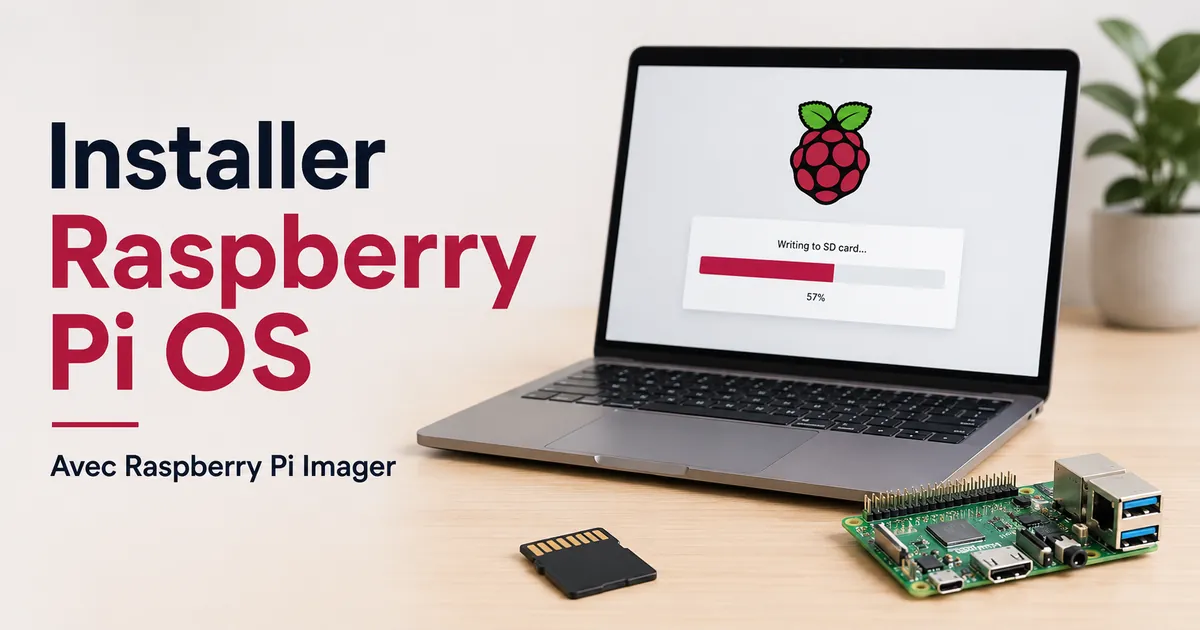 Processus d’installation de Raspberry Pi OS avec une carte microSD et un ordinateur