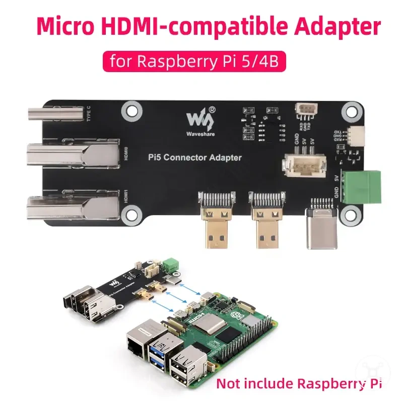 Adaptador micro HDMI para Raspberry Pi 5 e 4B