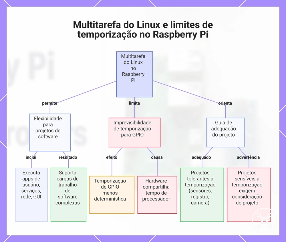 Multitarefa do Linux e limites de temporização no Raspberry Pi