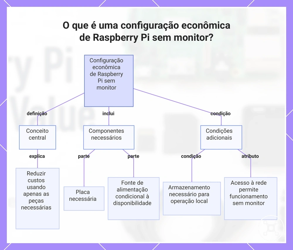 O que é uma configuração econômica de Raspberry Pi sem monitor?