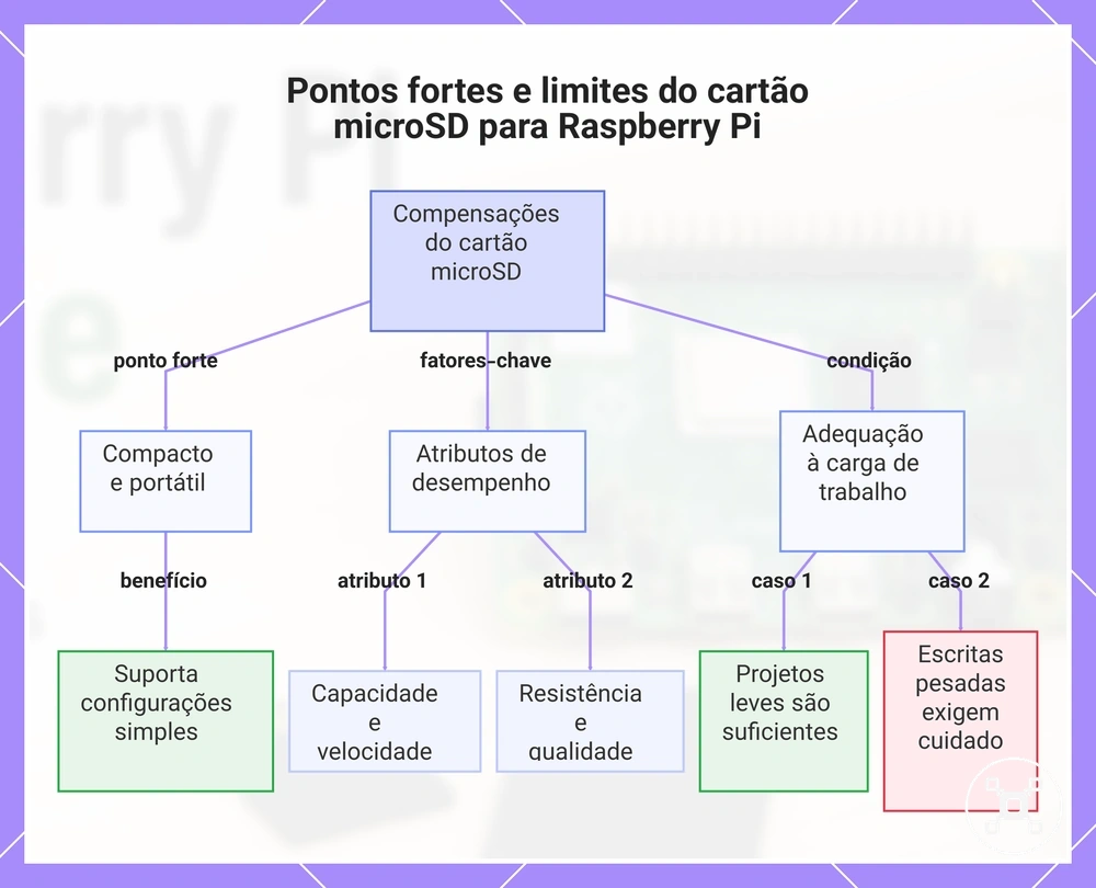 Pontos fortes e limites do cartão microSD para Raspberry Pi