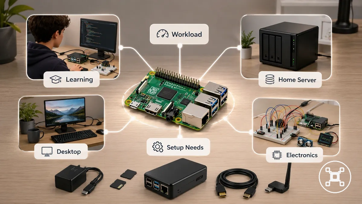 Categorias de carga de trabalho da Raspberry Pi usadas para escolher uma placa ou kit adequado