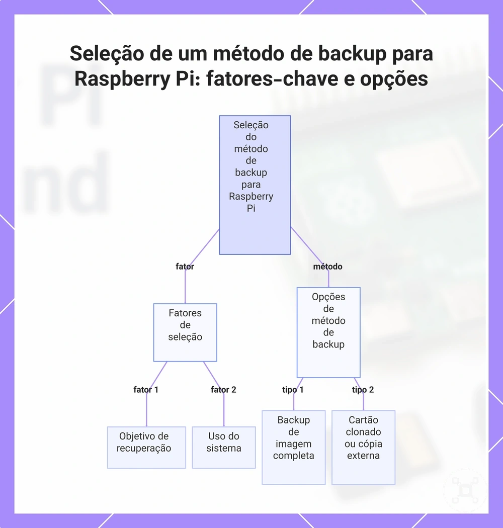 Seleção de um método de backup para Raspberry Pi: fatores-chave e opções