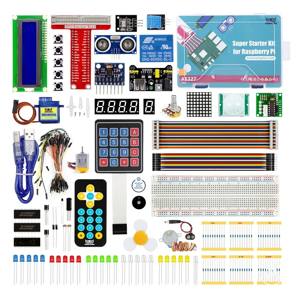 Uyumlu Raspberry Pi kartları için başlangıç DIY kiti