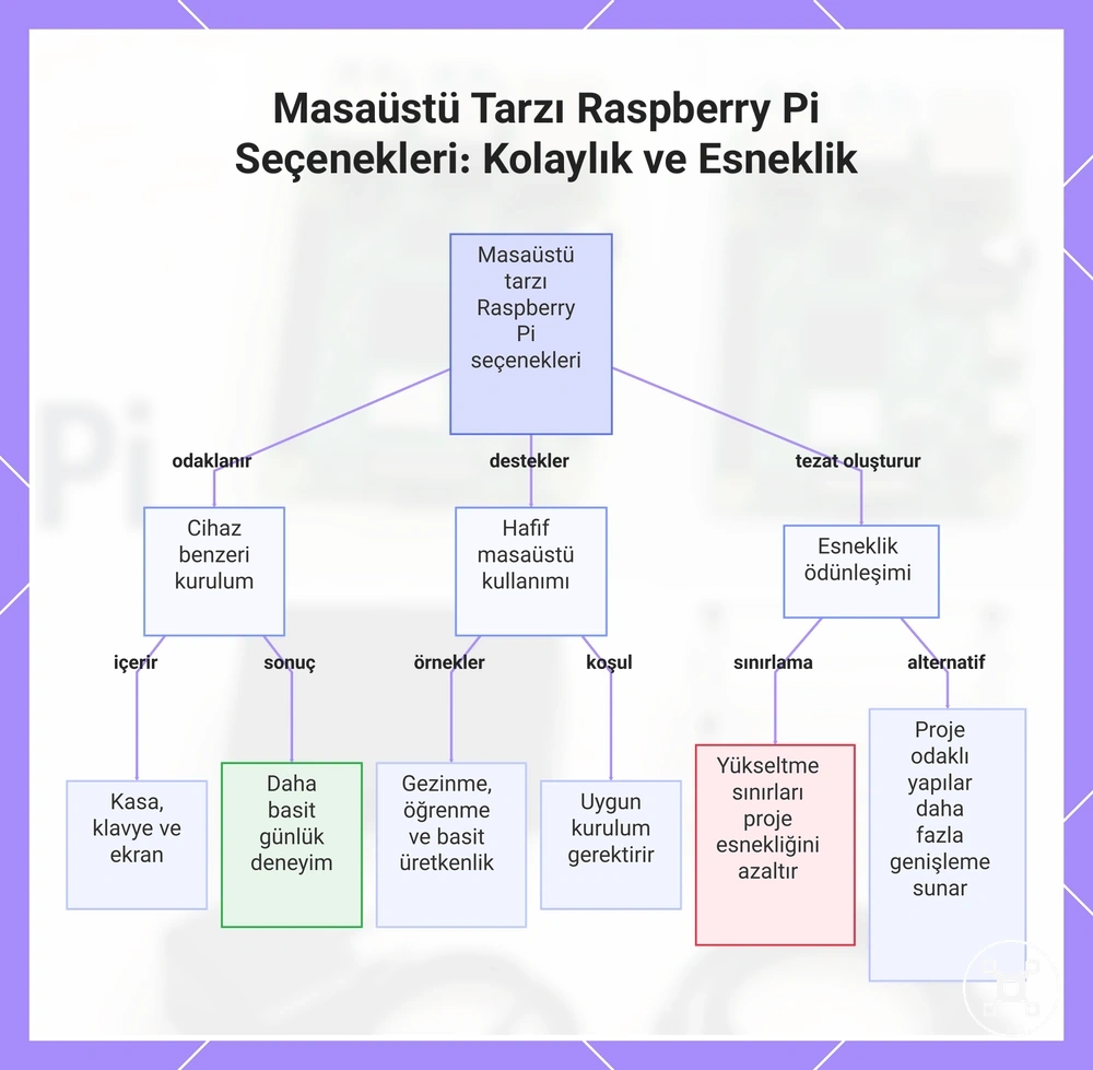 Masaüstü Tarzı Raspberry Pi Seçenekleri: Kolaylık ve Esneklik