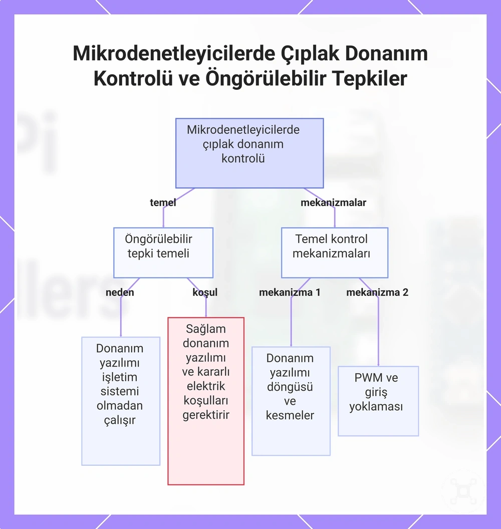 Mikrodenetleyicilerde Çıplak Donanım Kontrolü ve Öngörülebilir Tepkiler
