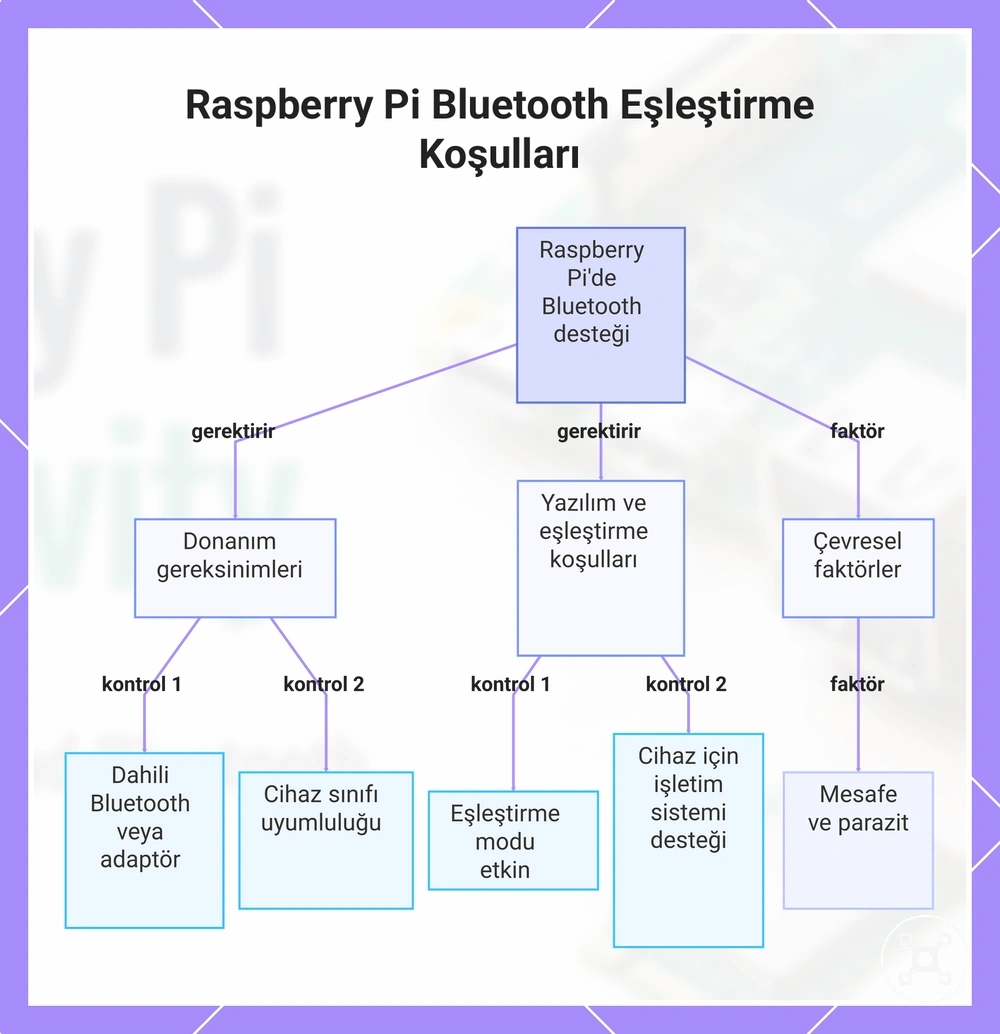 Raspberry Pi Bluetooth Eşleştirme Koşulları