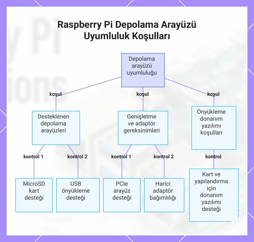 Raspberry Pi Depolama Arayüzü Uyumluluk Koşulları