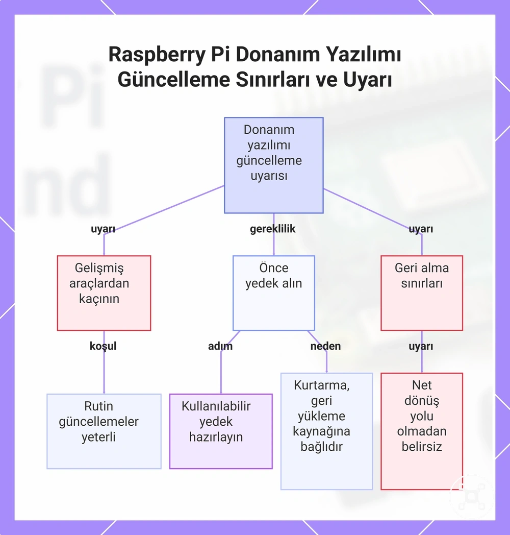 Raspberry Pi Donanım Yazılımı Güncelleme Sınırları ve Uyarı