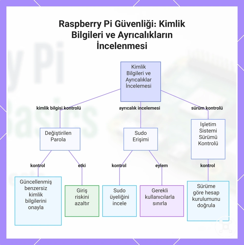 Raspberry Pi Güvenliği: Kimlik Bilgileri ve Ayrıcalıkların İncelenmesi