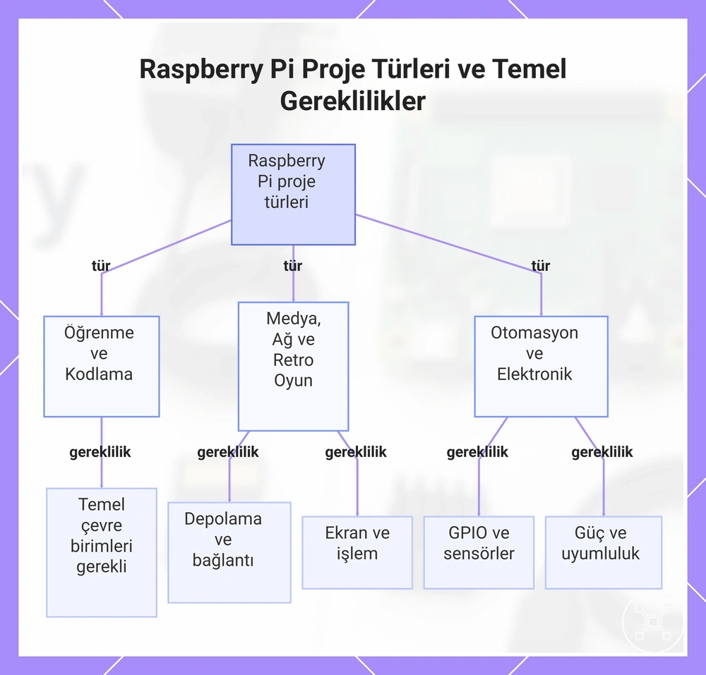 Raspberry Pi Proje Türleri ve Temel Gereklilikler