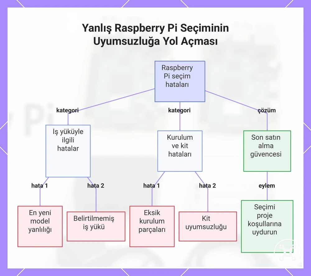 Yanlış Raspberry Pi Seçiminin Uyumsuzluğa Yol Açması