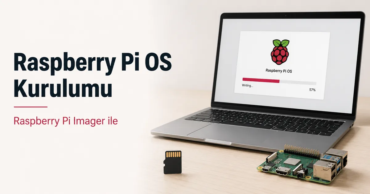 microSD kart ve bilgisayar ile Raspberry Pi OS kurulum süreci