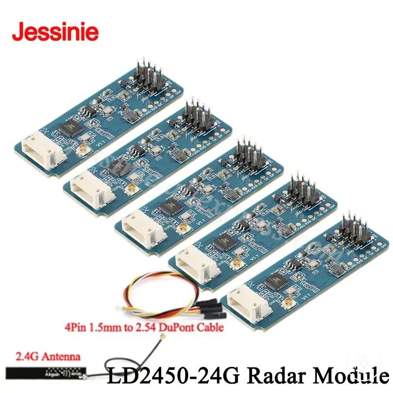 وحدة حساس رادار HLK LD2450 24G mmWave لتتبع حركة جسم الإنسان